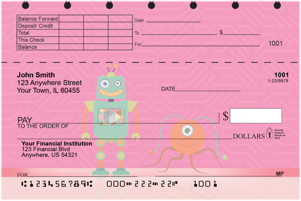 Robot Friends Top Stub Checks