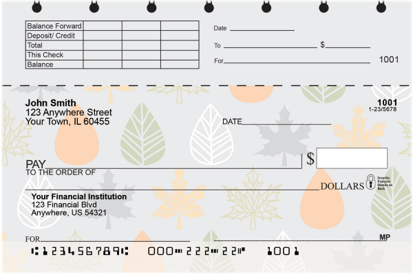 Falling for Fall Top Stub Checks