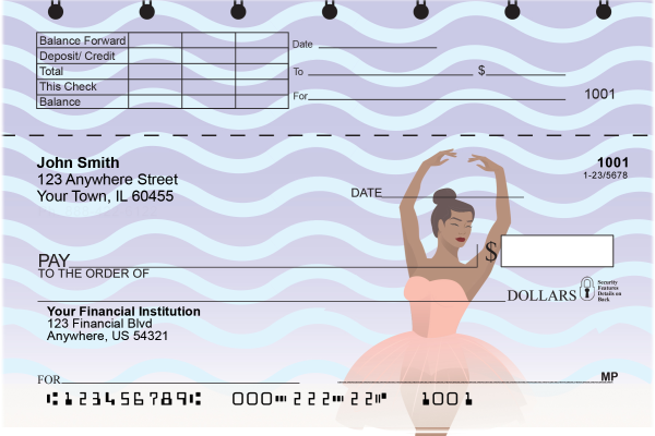 Ballet Dancer Top Stub Checks