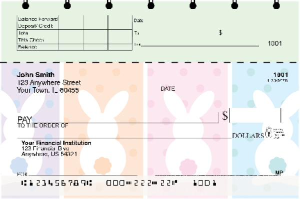 Bunny Buns Top Stub Checks
