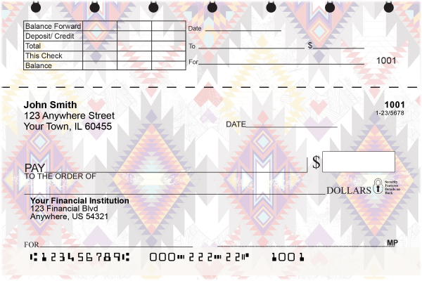 Aztec Top Stub Checks