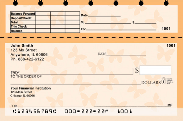 Butterfly Top Stub Checks
