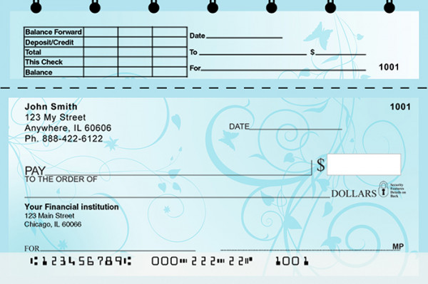 Vine Top Stub Personal Checks