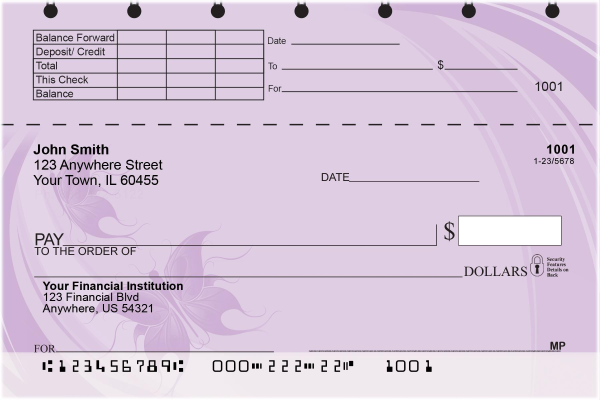 Butterflies Top Stub Checks