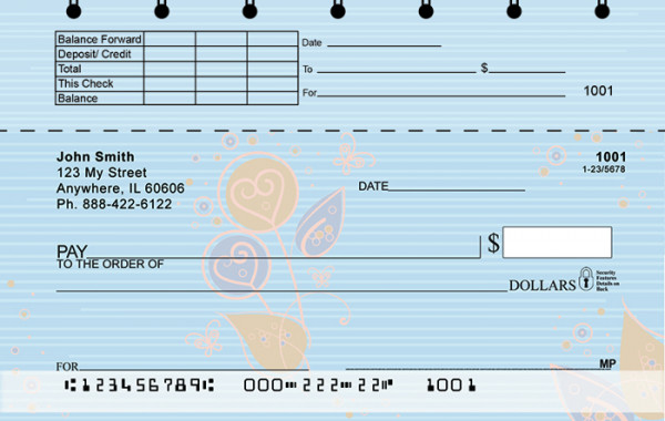 Pop of Flowers Top Stub Checks
