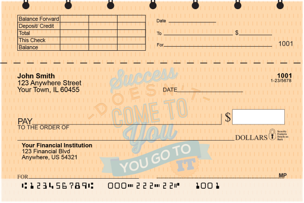 Motivational Phrases Top Stub Checks