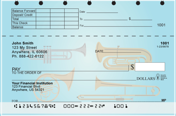 Musical Instruments Top Stub Checks