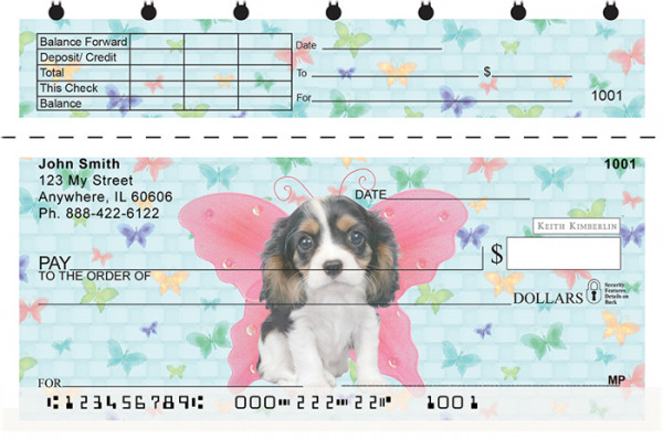 Dogs Wings Top Stub Checks by Keith Kimberlin
