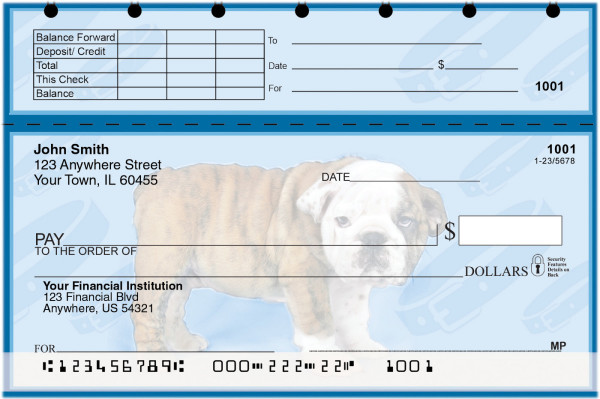 Bulldog Pups Keith Kimberlin Top Stub Checks