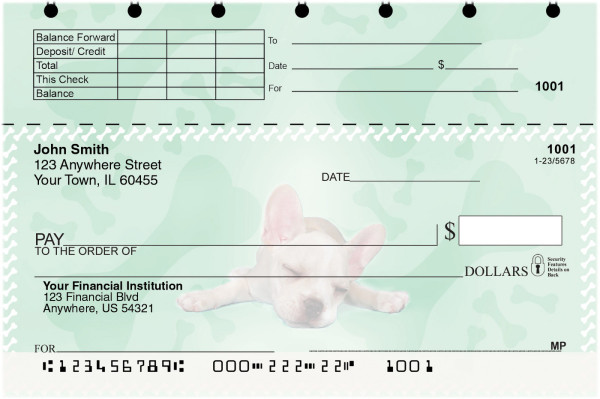 French Bulldog Pups Keith Kimberlin Top Stub Checks