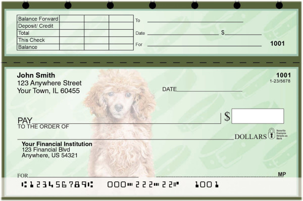 Poodle Pups Keith Kimberlin Top Stub Checks