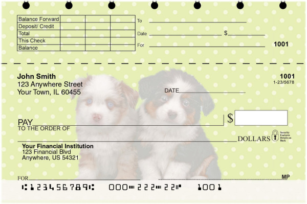 Australian Shepherd Pups Keith Kimberlin Top Stub Checks