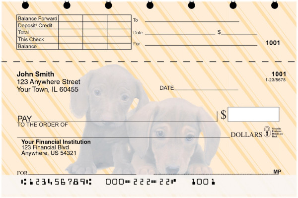 Dachshunds Pups Keith Kimberlin Top Stub Checks