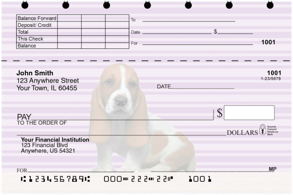 Basset Hound Pups Keith Kimberlin Top Stub Checks