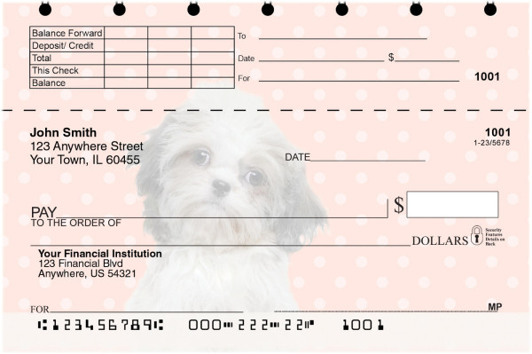 Shih Tzu Pups Keith Kimberlin Top Stub Checks