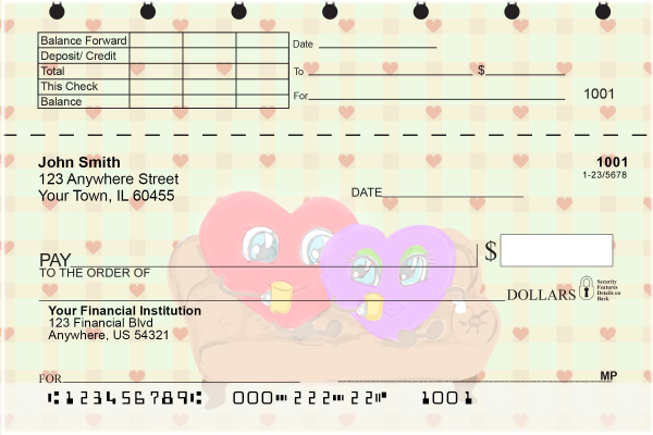 Feelin' the Love Top Stub Personal Checks