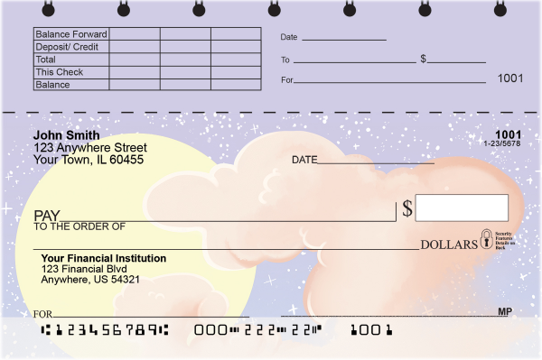 Celestial Clouds Top Stub Checks