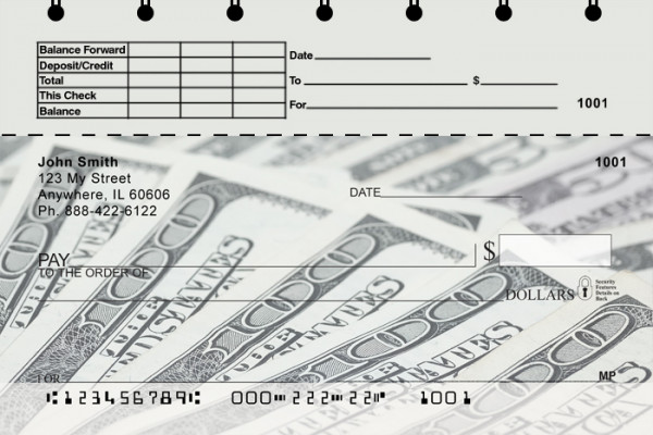 Money Top Stub Personal Checks