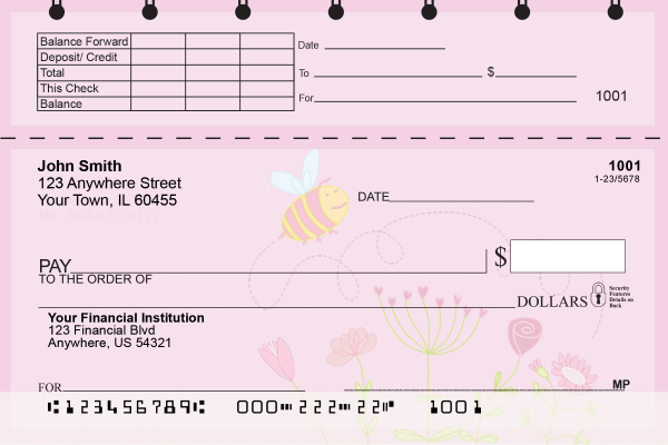 Bee Sweet Honey Top Stub Checks