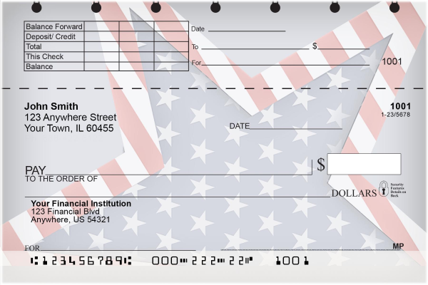 Celebrate Stars and Stripes Top Stub Checks