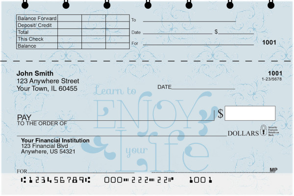 Vintage Sayings Top Stub Checks