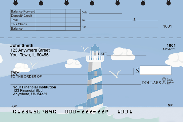 Splendid Lighthouse Top Stub Checks