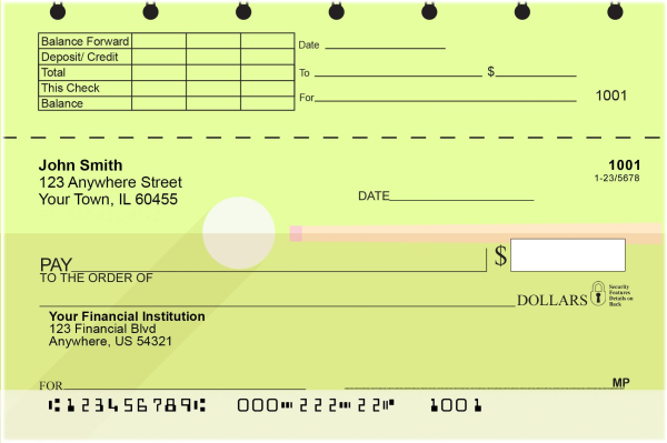 Pocket Billiards Top Stub Checks