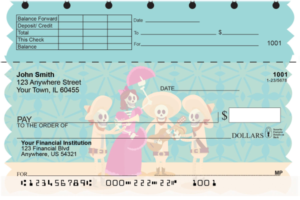Dia de los Muertos Top Stub Checks