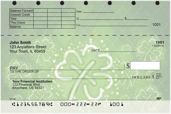 St. Patrick's Day Top Stub Checks