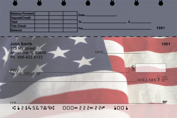 American Pride Top Stub Personal Checks
