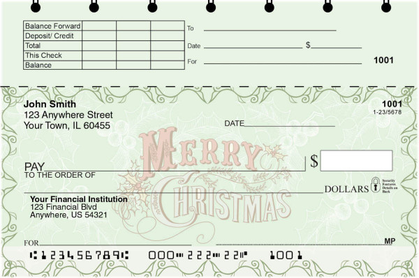 Christmas is Calling Top Stub Checks