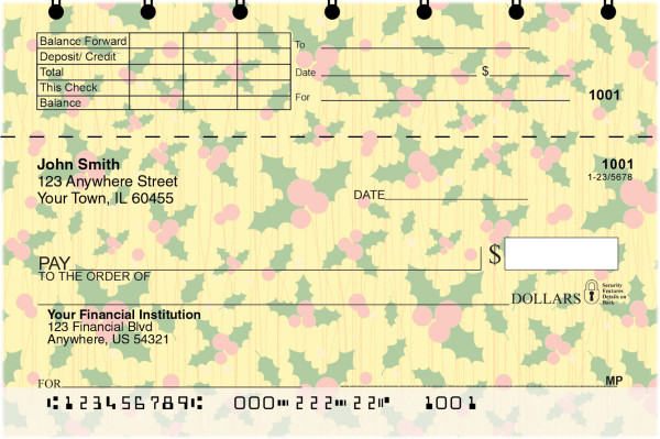 Iconic Christmas Top Stub Checks