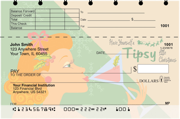 Holiday Spirits Top Stub Checks