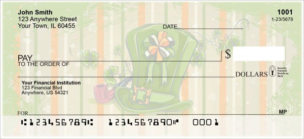 Celebrate St. Patrick Personal Checks