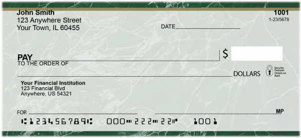 Green Marble Checks