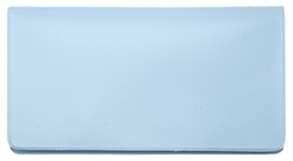 Baby Blue Vinyl Checkbook Cover