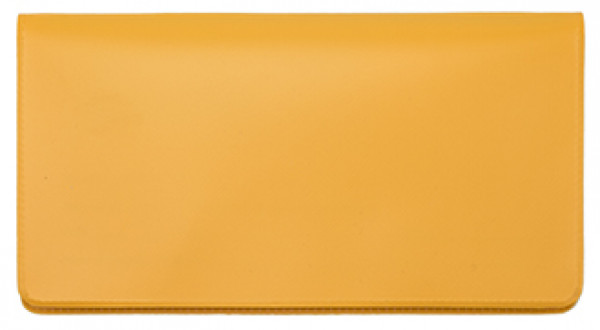 Sunburst Orange Vinyl Checkbook Cover