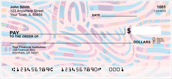 Groovy Arches Personal Checks by EttaVee