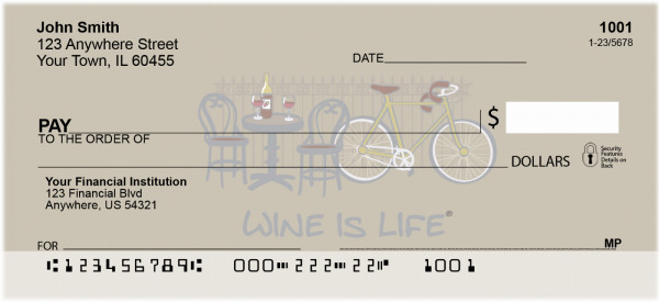 Wine Is Life Personal Checks