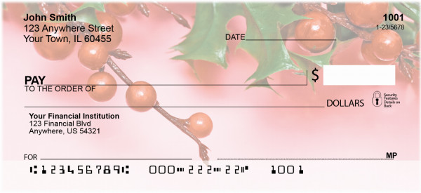 Holly On Pastels Personal Checks