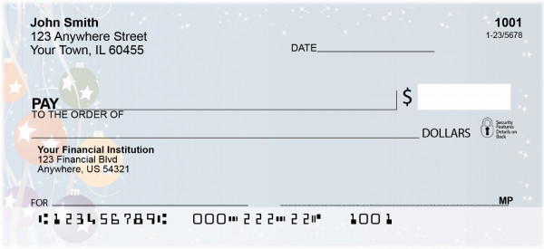 Holiday Ornaments Personal Checks