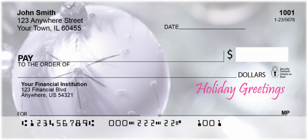 Holiday Greetings Personal Checks