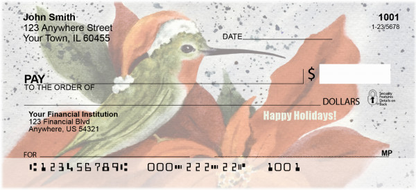 Hummingbird Holidays Personal Checks
