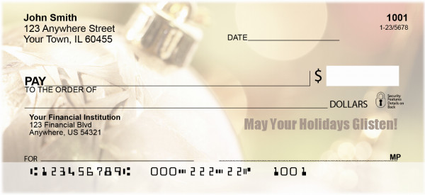 May Your Holidays Glisten Personal Checks