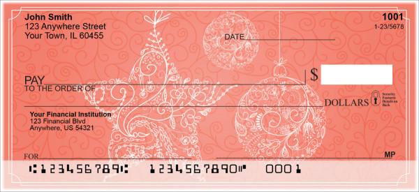 Vintage Christmas Personal Checks