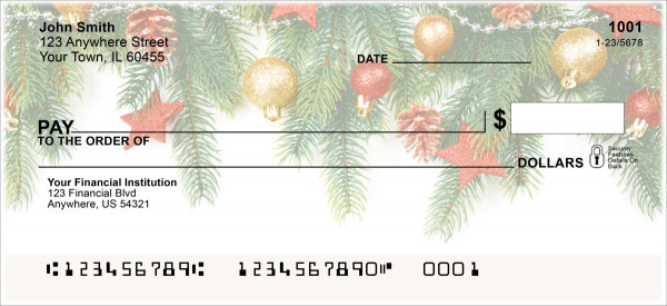 Winter Trinkets Personal Checks