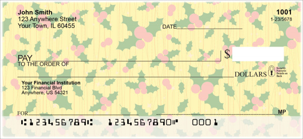 Iconic Christmas Personal Checks