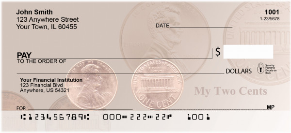 My Two Cents Personal Checks