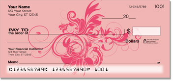Floral Scroll Checks