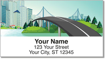 Winding Road Address Labels